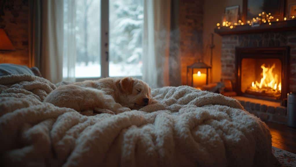 cozy indoor comfort setup