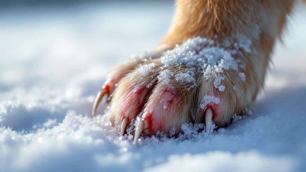 paw discomfort indicators observed