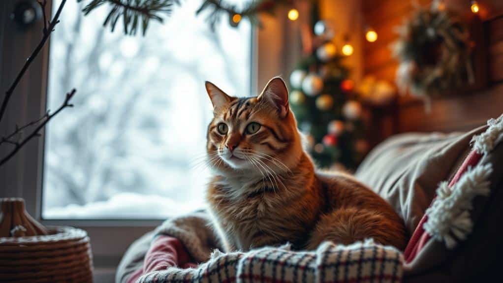 indoor cats winter weight gain