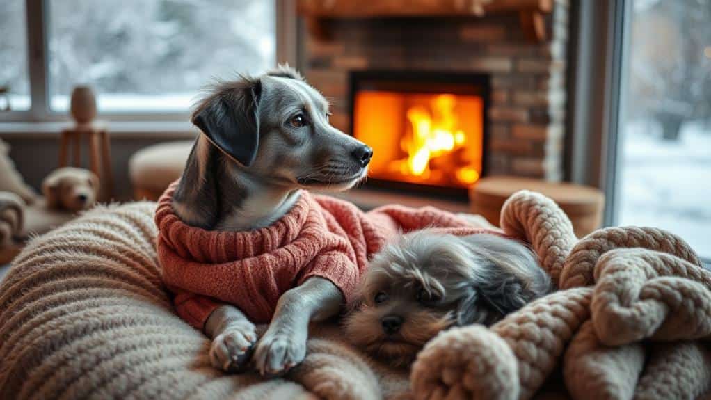 senior dogs winter care
