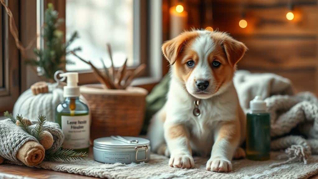 winter puppy care routine