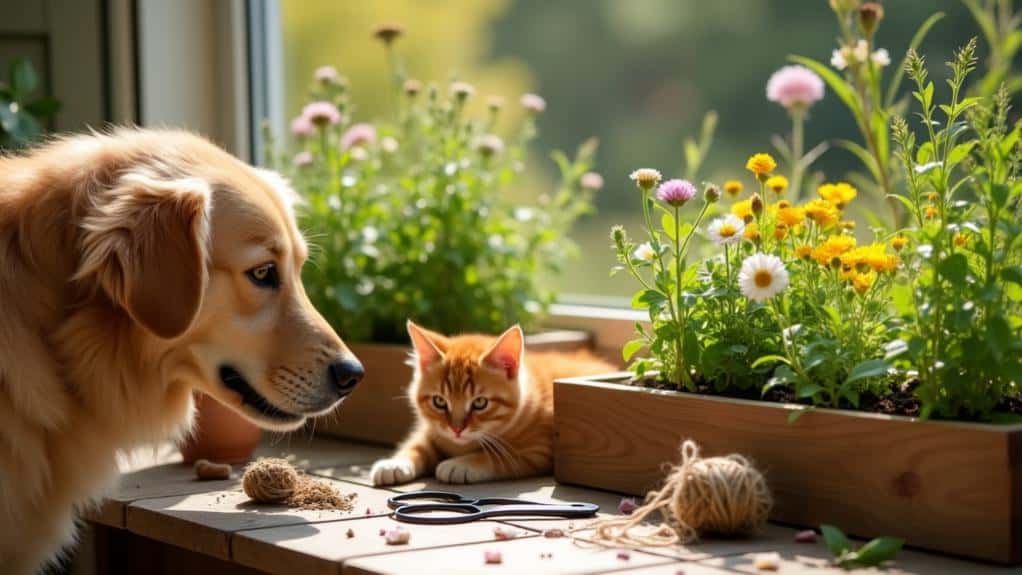 pet safe medicinal herbs planting