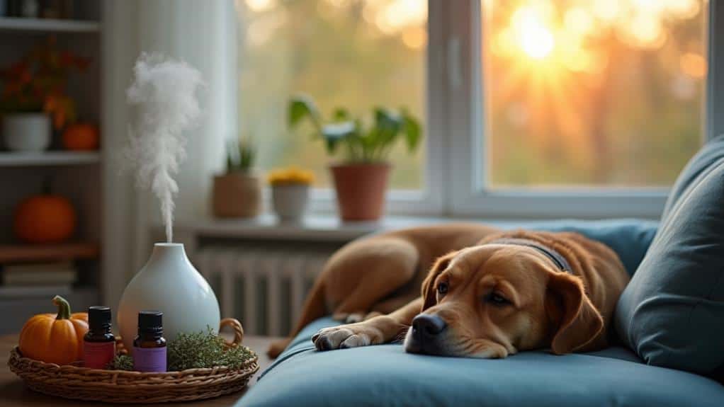 essential oils calm anxious pets