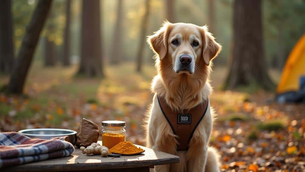 senior dog camping preparation