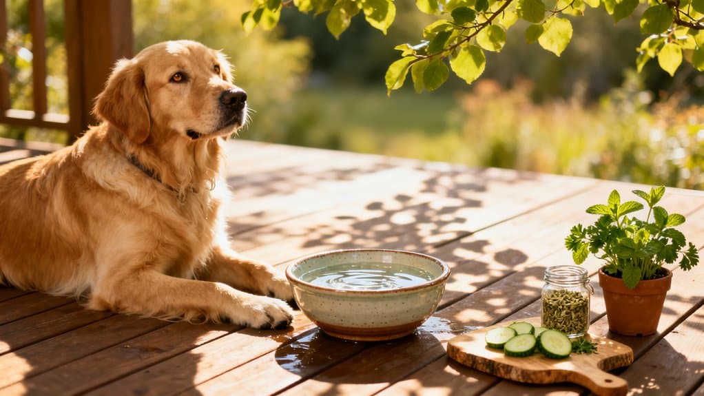 dog hydration in heat