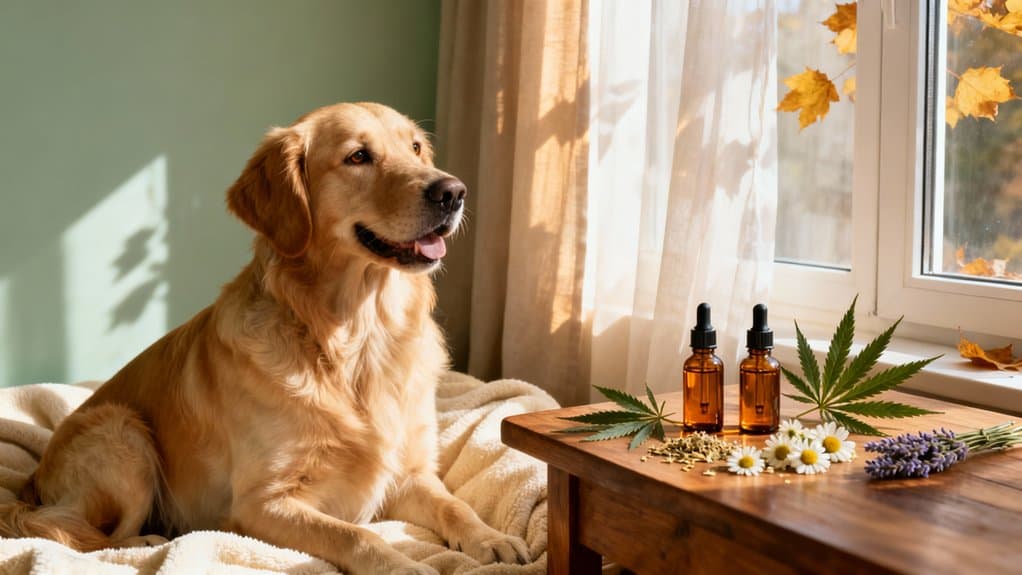 Allergy relief CBD oil for pets with natural ingredients, supporting pet health and wellness.